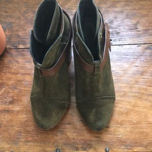 Rag and Bone forest green bootie